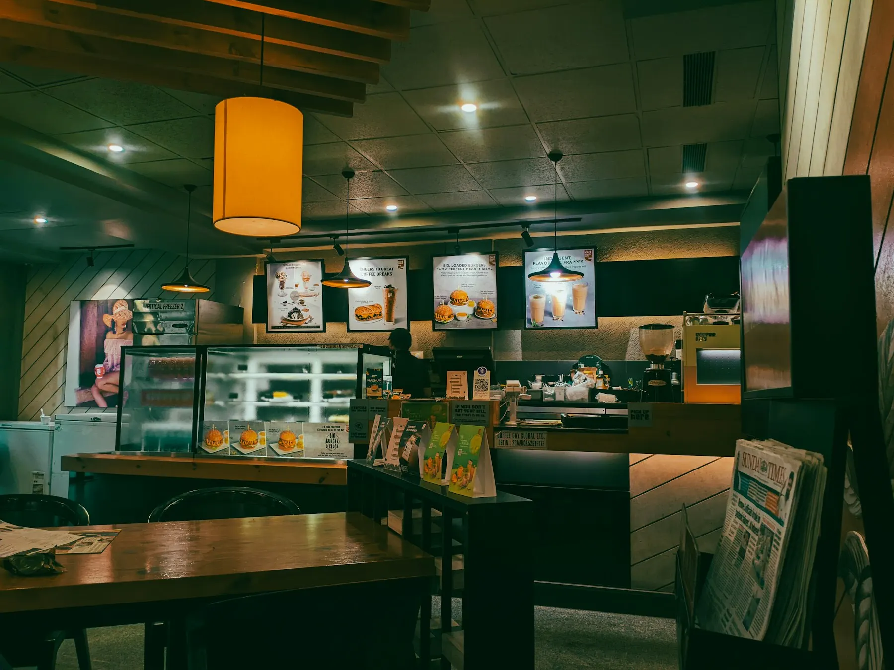 Cosy cafe interior
